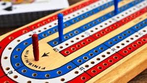 Photo of cribbage board